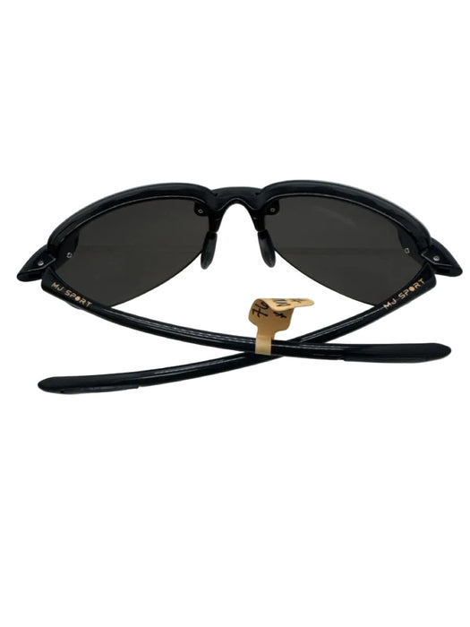 Maui Jim Black Acetate Mirror Lens Vintage Sunglasses