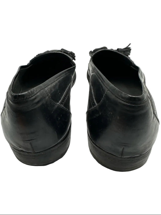 Bruno Magli Shoe Size 11 Vintage Black Leather Solid Dress Tassel Men's Shoes