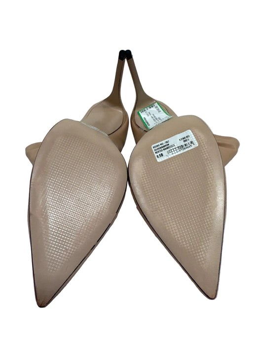 Schutz Shoe Size 8.5 Tan Brown Leather Pointed Toe Ruched Stiletto Boots