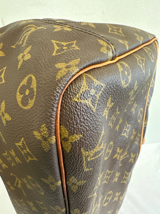 Louis Vuitton Brown Print Coated Canvas Monogram Top Handle Vintage Bag