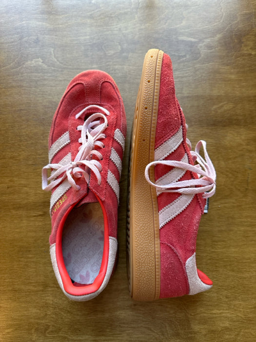 Adidas Shoe Size 9 Red & Pink Suede Lace Up Athletic Sneakers