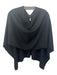 Sara Campbell Black Cashmere Wrap Stitched Close scarf Black / One Size