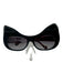 Anna Karin Karlsson Black & Brown Acetate Cat Eye Cat Ears Sunglasses Black & Brown