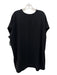 Diane Von Furstenberg Size P Black Triacetate & Polyester V Neck Dress Black / P