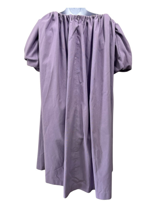 Kika Vargas Size XS Lavender Purple Cotton Gathered Off Shoulder Midi Dress Lavender Purple / XS