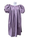 Kika Vargas Size XS Lavender Purple Cotton Gathered Off Shoulder Midi Dress Lavender Purple / XS