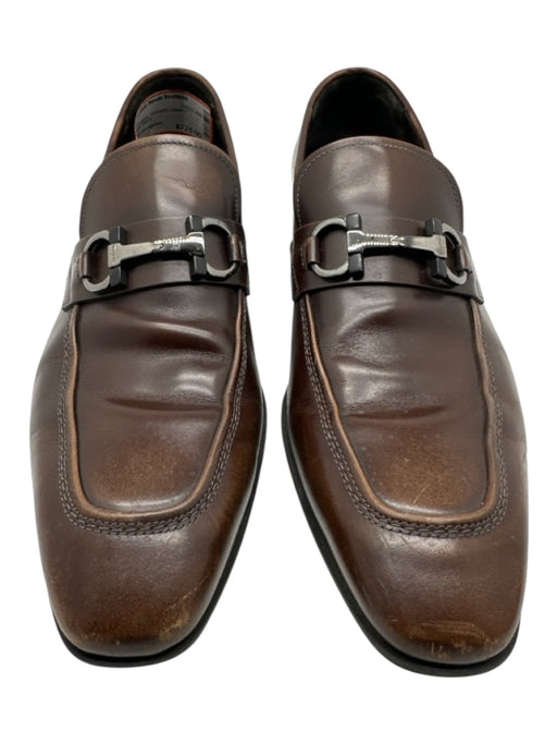 Salvatore Ferragamo Shoe Size 7 Brown Leather Horsebit Loafers Men's Shoes Brown / 7