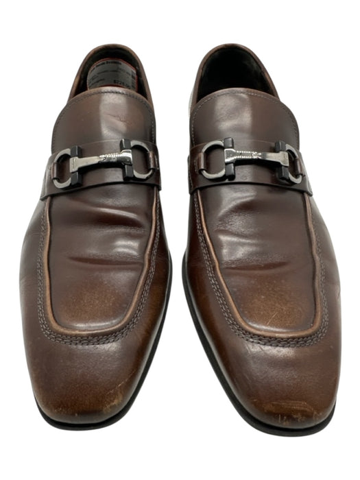 Salvatore Ferragamo Shoe Size 7 Brown Leather Horsebit Loafers Men's Shoes Brown / 7