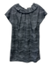 Ann Mashburn Size S gray multi Viscose & Polyamide Ruffle Cap Sleeve Dress gray multi / S