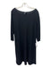 Eileen Fisher Size M Black Wool Seam Detail 3/4 Sleeve Dress Black / M