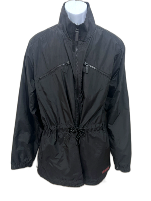 Burberry Size XXL Black Nylon Solid Zipper Men's Jacket Black / XXL