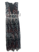 True Decadence Size S Black, Gray, Orange Polyester Sleeveless Floral Gown Black, Gray, Orange / S