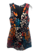 Alice + Olivia Size 4 Black & Multi Viscose & Silk Sleeveless Floral Mini Dress Black & Multi / 4