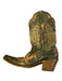 Stetson Shoe Size 8 Brown & Orange Leather Pointed Toe Snake Skin Western Boots Brown & Orange / 8