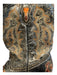 Stetson Shoe Size 8 Brown & Orange Leather Pointed Toe Snake Skin Western Boots Brown & Orange / 8