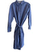 Mersea Size S Blue Polyester Blend Collared Button Down Long Sleeve Dress Blue / S