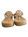 Tory Burch Shoe Size 8 Beige Leather Logo Flip flop Platform Shoes Beige / 8