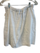 Saks Fifth Ave Size S/M White Linen Button Down Short Sleeve Skirt Set White / S/M