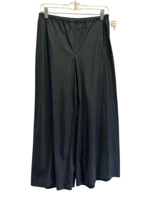 Vince Size Small Black Cotton Blend Elastic Waist Cropped Pants Black / Small