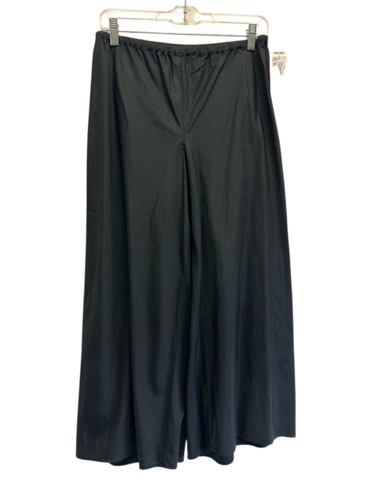 Vince Size Small Black Cotton Blend Elastic Waist Cropped Pants Black / Small