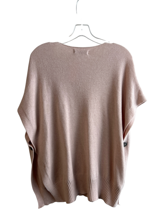 Cobblestone Living Size Est S Beige Viscose Blend V Neck Side Button Top Beige / Est S