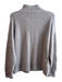 J. Crew Size L Grey Polyamide Blend Cable Knit Quarter Zip Long Sleeve Sweater Grey / L