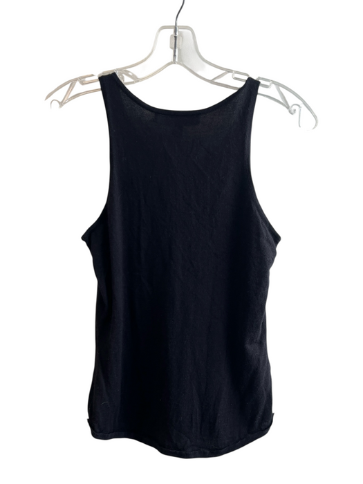 Ralph Lauren Size M Black Cashmere Blend Tank Sleeveless Solid Color Top Black / M