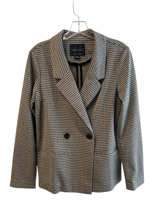 Sanctuary Size XS Tan Polyester Blend Houndstooth Long Sleeve Collar Jacket Tan / XS