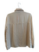 Vince Size M Cream Triacetate Button Up Collar Long Sleeve front pocket Top Cream / M
