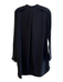 Vince Size XS Black Silk Long Sleeve Button Up Front Pocket Below knee Dress Black / XS