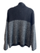 Varley Size Small Black Cotton Blend Half Zip solid color Heathered Sweater Black / Small