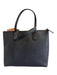 Kate Spade Black Leather Zip Top Top Handle Two Strap Tote Bag Black