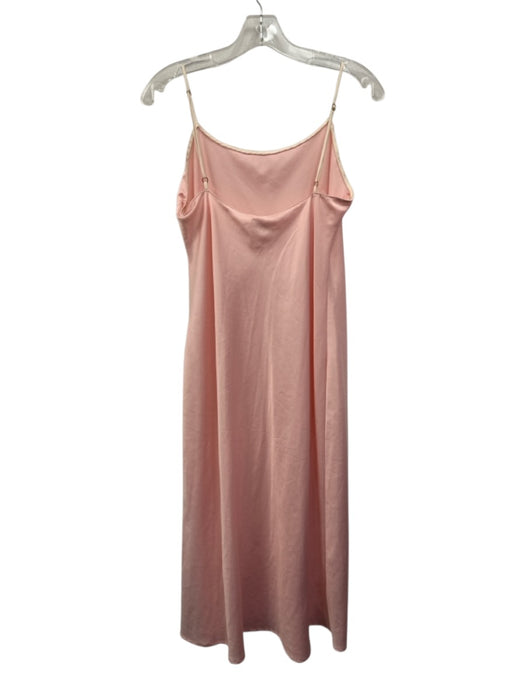 Natori Size M Light Pink Polyester Spaghetti Strap slip Midi Dress Light Pink / M