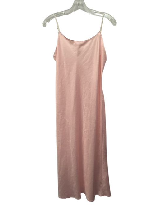 Natori Size M Light Pink Polyester Spaghetti Strap slip Midi Dress Light Pink / M