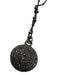 Gunmetal 925 Sterling Silver Melee Diamonds Pendant Dainty Station Necklace Gunmetal