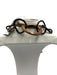Moo Moo Designs Brown & Black Horn Leather Interlocking Rings Necklace Brown & Black
