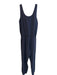 Vince Size 8 Navy Blue Cupra Viscose Scoop Neck Sleeveless Jumpsuit Navy Blue / 8