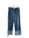 Habitual Size 27 Blue Cotton Blend High Rise 5 Pocket Wide Leg Color Block Jeans Blue / 27