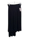 (Nude) Size 42 Black Polyester Asymetric Elastic Waist Pleated Skirt Black / 42