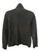 Kashwere' Size M Black Microfiber Zip Front Mock Neck Embroidered Sleeve Jacket Black / M