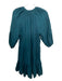 Apiece Apart Size XS Deep Green Linen round split neck 1/2 Button Midi Dress Deep Green / XS