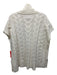 Kinross Size S/M Cream Cashmere Sleeveless Cable Knit turtle neck Boxy Sweater Cream / S/M
