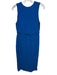 Apiece Apart Size M Blue Viscose Smocked Sleeveless Midi Solid Dress Blue / M