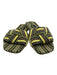Amambaih Shoe Size 37 Yellow, Black, White & Green Textile Woven Slip On Sandals Yellow, Black, White & Green / 37