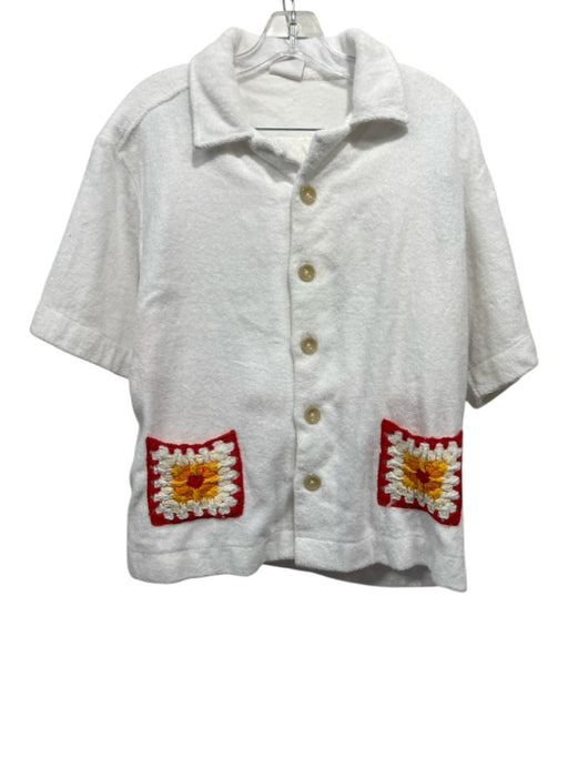Terry Size S/M White, Red & Yellow Organic Cotton Terry Cloth Short Set White, Red & Yellow / S/M