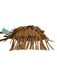 Canoe Tan & brown Leather Chain Fringe Detachable Strap Crossbody Bag Tan & brown / Small