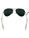RayBan Gold Gold Tone Metal Polarized Mirrored Case Aviator Sunglasses Gold