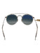 RayBan Gold & White Gold Tone Metal Round Lens Gradient Case Aviator Sunglasses Gold & White