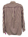 Rag & Bone Size S Purple & White Cotton Long Sleeve Stripe Buttons Blouse Top Purple & White / S
