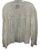 Rohe Size S / 36 White Ramie Semi-Sheer Long Sleeve Half Button Top White / S / 36